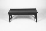 Backless HDPE Adirondack Bench with Wood Texture, Poly Lumber Seat for Patio, Backyard, Balcony, All W2103P254587