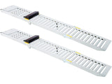 2 Sets Foldable Ferruginous Car Ramp, Portable Easy Fold Lightweight Ramp for Car Truck SUV W46557318
