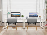 white desktop white pipe frame P2 particleboard with triamine steel feet 110cm computer desk 76997626