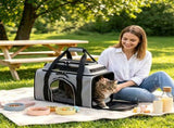 Multi-Way Portable Pet Rolling Carrier Trolley, Aluminum Alloy Frame Collapsible Pet Travel Bag with 68569841