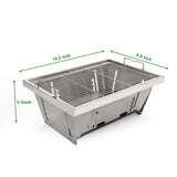 Folded portable BBQ outdoor charcoal barbecue set for picnic patio camping W853P220596