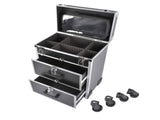 Portable 3-Tier Rolling Makeup Case with Universal Wheels for Makeup, Nail Art, Hair Styling Tools 10952522