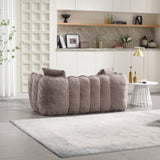 Soft beanbag chair with high resilience foam core for two people. The comfortable square recliner W1996P182154