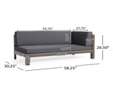 BRAVA X-BACK RIGHT CORNER BENCH, DARK GREY 57968.00DGY