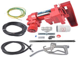 20 GPM High Flow Fuel Transfer Pump 12V DC with Manual Nozzle for Gas Diesel Red 28939433