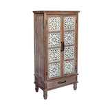 55.12'' Tall Tower Storage Cabinet - Rustic Wood Sideboard Pantry Cabinet - Versatile Buffet Cabinet W2295P246674