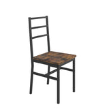 Five-piece set table and chair with backrest, industrial style, solid structure W57868875