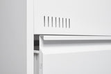 Filing Cabinet Lateral File Cabinet 3 Drawer, White Filing with Lock, Locking Metal File W1247118745