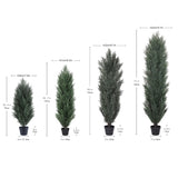 120cm Artificial Green Pine Cypress Tree Realistic Plastic Faux Plant for Indoor and Outdoor W2945P322014
