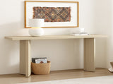Stylish Console Table with Pine Veneer Geometric Legs,Suitable for Living Room, Study N711P289142K