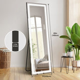 LED Mirror Full Length Mirror with Lights Wide Standing Tall Full Size Mirror for Bedroom Giant Full W2709P178789