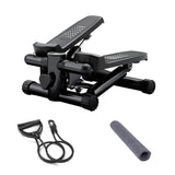 ZNTS Mini Fitness Stepper, Hydraulic Fitness Stepper with Resistance Bands and Display, Silent Design, 93159575