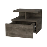 Augusta Floating Nightstand with 2-Tier Shelf and 1-Drawer B128P148657