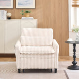 Beige comfortable chair for Small apartment Bedroom space Balcony Small sofa bed Lazy Small sofa W1658P290459