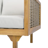 3 SEATER DAYBED WITH RATTAN ARMS 31991891