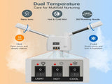 Professional 3 in 1 Facial Steamer on Wheels for Esthetician, Hot & Cold Mist, 5X LED Magnifying 49512153