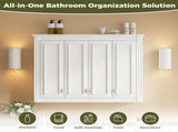 35'' x 28'' Medicine Cabinet, Wall Mounted Bathroom Storage Cabinet, Modern Bathroom Wall Cabinet N710P496235K