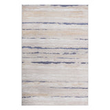 LOOM & LUXE Collection 5X7 Ivory/Blue /Striped Non-Shedding Living Room Bedroom Dining Home Office B335P289562