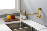 Wall mounted Filler Faucet, Modern Brass Filler Two-Attachment Wall Mount Folding Kitchen W2287P184459