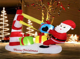 7ft Inflatable Santa Claus Decoration - 5 Built-in LED Lights 210T Polyester Quick Inflation Outdoor 25535270
