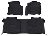 3x Floor Mats Liners Kit fit for Chevy Silverado 1500 Crew Cab 2019-2025 TPE New 17744808