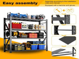 Heavy Duty Garage Shelving Units 64.5"H"67"W 21.6"D, 4-Tier Steel Adjustable Metal Storage 92709284