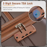 Hardshell Luggage Sets 3 Pieces 20"24" Luggages and Cosmetic Case Spinner Suitcase with TSA Lock N732P171583O