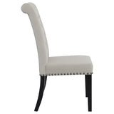 Sand and Rustic Espresso Tufted Side Chairs B062P145440