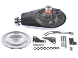 Power Steering Pump and 1 Groove Keyway Pulley with Bracket Kit Fit for Small Block Chevy 265 283 83176925