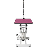 ZNTS 42.5INCH HYDRAULIC PET GROOMING TABLE PINK COLOR 46798649