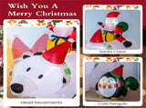 7 Feet Inflatable Santa Claus Riding Bear Inflatable Decoration 47270143