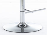 Swivel Velvet Barstools Adjusatble Seat Height from 25-33 Inch, Chrome base Bar Stools with Backs W1143P309419