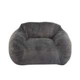 Sezze Indoor Bean Bag Chair, Gray Faux Fur N775P265552G