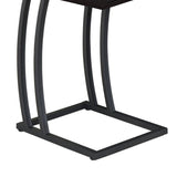 Cappuccino and Gunmetal Hi-tech Accent Table B062P153621
