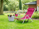 Folding Beach Chair, 4 Position Portable Backpack Foldable Camping Chair with Headrest Cup Holder 95078194