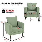 Barrel Chair, Teddy Fabric Accent Chair, Fabric Armchair Club Chair,Upholstered Arm Chair with Solid W1028P236497