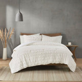 King/Cal King Ruched Fur Down Alternative Comforter Set B03597270