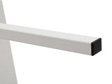 5-Layer Wall-Mounted Density Board Iron Display Rack 24.02*12.01*72in White Panels White 43699080