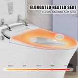 ZNTS Luxury Smart Toilet with Dryer and warm water, Elongated Bidet Toilet with Heated Seat, with Remote 32601165