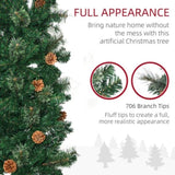 7.5 Foot Pencil Artificial Christmas Tree 03974612