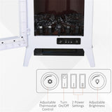 750W / 1500W 23" Electric Fireplace-White 26705569