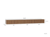 Floating TV Stand Wall Mounted with 16 Color LEDs,69" Modern TV Stand, Floating TV Cabinet W1321P289278