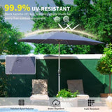 10FT Patio Umbrella, Outdoor Table Umbrella with Push Button Tilt and Crank, UV Protection W1859P195941