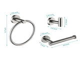 3 - Piece Bathroom Hardware Set 51130612