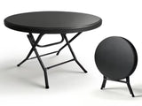 31.5" Round Folding Table, HDPE Cocktail & Bistro Table, Tool-Free Setup, Foldable for Outdoor 99947278