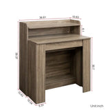 Modern Extendable Dining Table with Storage 78840209