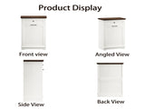 10 Gallon Tilt Out Trash Cabinet Freestanding Trash Bin Cabinet Wood Garbage Recycling Cabinet with 64350524