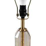 Faceted Brown Glass Table Lamp B035P264526