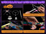 3FT Halloween Decorations Light Up Spider, Outdoor Halloween Decor Lighted Iridescent Spider, 21296095