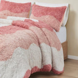 Twin/Twin XL Ombre Shaggy Faux Fur Comforter Set B035129807
